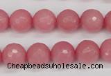 CCN1834 15 inches 12mm faceted round candy jade beads wholesale