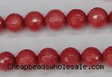 CCN1843 15 inches 10mm faceted round candy jade beads wholesale