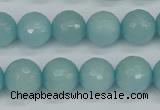 CCN1864 15 inches 12mm faceted round candy jade beads wholesale