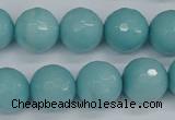 CCN1865 15 inches 14mm faceted round candy jade beads wholesale