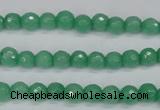 CCN1880 15 inches 4mm faceted round candy jade beads wholesale