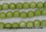 CCN1902 15 inches 8mm faceted round candy jade beads wholesale