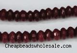 CCN1990 15 inches 5*8mm faceted rondelle candy jade beads wholesale