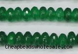 CCN1998 15 inches 6*10mm faceted rondelle candy jade beads wholesale