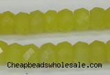 CCN2006 15 inches 8*12mm faceted rondelle candy jade beads wholesale