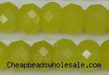 CCN2008 15 inches 12*16mm faceted rondelle candy jade beads wholesale