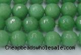 CCN2032 15 inches 10mm faceted round candy jade beads wholesale