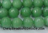 CCN2033 15 inches 12mm faceted round candy jade beads wholesale