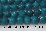 CCN2043 15 inches 4mm faceted round candy jade beads wholesale