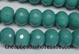 CCN2103 15.5 inches 8*12mm faceted rondelle candy jade beads