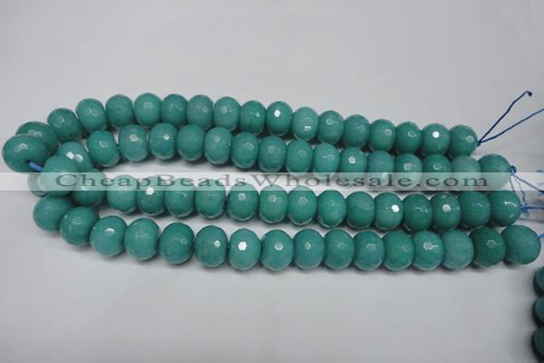 CCN2104 15.5 inches 10*14mm faceted rondelle candy jade beads