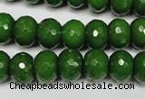 CCN2109 15.5 inches 8*12mm faceted rondelle candy jade beads