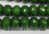 CCN2110 15.5 inches 10*14mm faceted rondelle candy jade beads