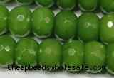 CCN2111 15.5 inches 12*16mm faceted rondelle candy jade beads