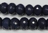 CCN2116 15.5 inches 10*14mm faceted rondelle candy jade beads