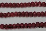 CCN2125 15.5 inches 4*6mm faceted rondelle candy jade beads