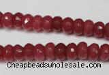 CCN2126 15.5 inches 5*8mm faceted rondelle candy jade beads