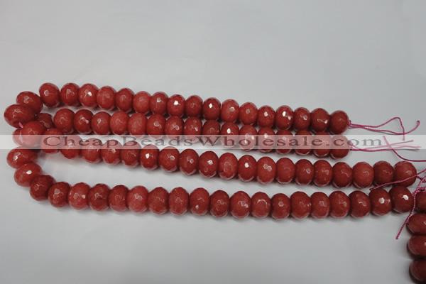 CCN2129 15.5 inches 10*14mm faceted rondelle candy jade beads