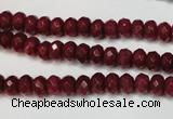 CCN2132 15.5 inches 4*6mm faceted rondelle candy jade beads