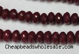 CCN2133 15.5 inches 5*8mm faceted rondelle candy jade beads