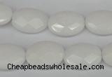 CCN2200 15.5 inches 13*18mm faceted oval candy jade beads