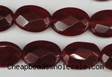 CCN2207 15.5 inches 13*18mm faceted oval candy jade beads