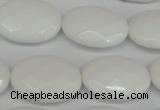 CCN2220 15.5 inches 18*25mm faceted oval candy jade beads