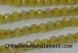 CCN2253 15.5 inches 4mm faceted round candy jade beads wholesale