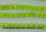 CCN2261 15.5 inches 4mm faceted round candy jade beads wholesale