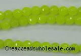 CCN2262 15.5 inches 6mm faceted round candy jade beads wholesale