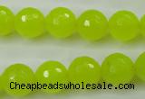 CCN2266 15.5 inches 14mm faceted round candy jade beads wholesale