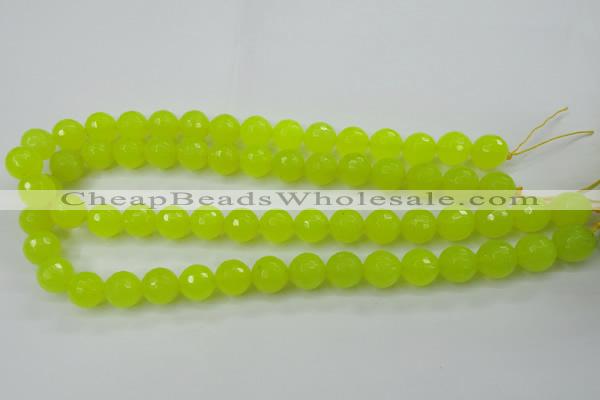 CCN2266 15.5 inches 14mm faceted round candy jade beads wholesale