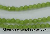 CCN2270 15.5 inches 4mm faceted round candy jade beads wholesale