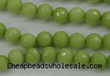 CCN2272 15.5 inches 8mm faceted round candy jade beads wholesale