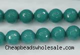 CCN2281 15.5 inches 10mm faceted round candy jade beads wholesale