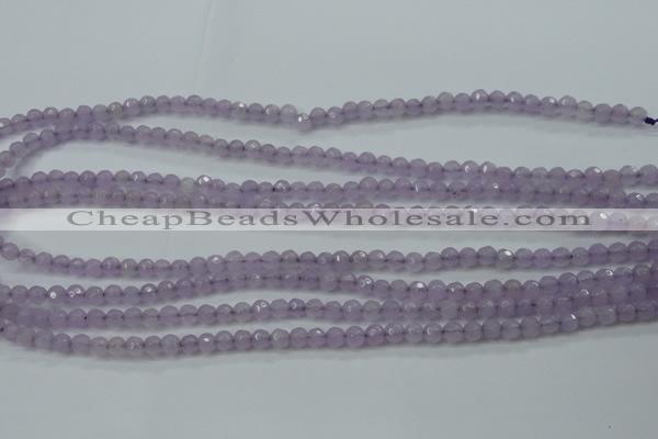 CCN2286 15.5 inches 4mm faceted round candy jade beads wholesale