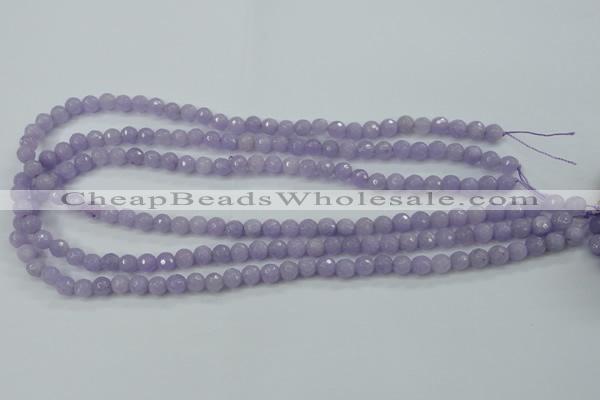 CCN2287 15.5 inches 6mm faceted round candy jade beads wholesale