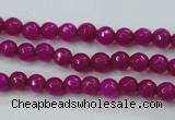 CCN2293 15.5 inches 4mm faceted round candy jade beads wholesale