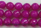 CCN2297 15.5 inches 12mm faceted round candy jade beads wholesale