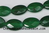 CCN230 15.5 inches 12*18mm faceted oval candy jade beads