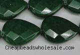 CCN2332 15.5 inches 18*25mm faceted flat teardrop candy jade beads