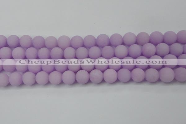 CCN2401 15.5 inches 4mm round matte candy jade beads wholesale