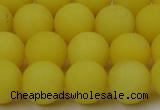 CCN2408 15.5 inches 4mm round matte candy jade beads wholesale