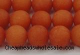 CCN2487 15.5 inches 12mm round matte candy jade beads wholesale