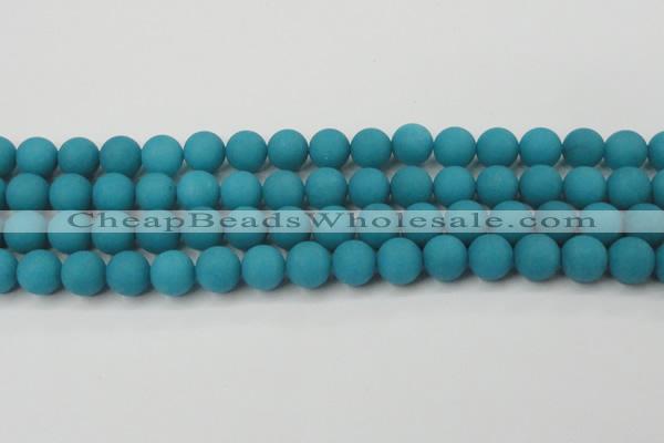 CCN2492 15.5 inches 12mm round matte candy jade beads wholesale