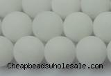 CCN2500 15.5 inches 14mm round matte candy jade beads wholesale