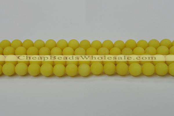 CCN2508 15.5 inches 14mm round matte candy jade beads wholesale