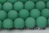 CCN2510 15.5 inches 14mm round matte candy jade beads wholesale