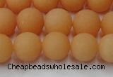 CCN2519 15.5 inches 12mm round matte candy jade beads wholesale