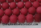 CCN2532 15.5 inches 10mm round matte candy jade beads wholesale